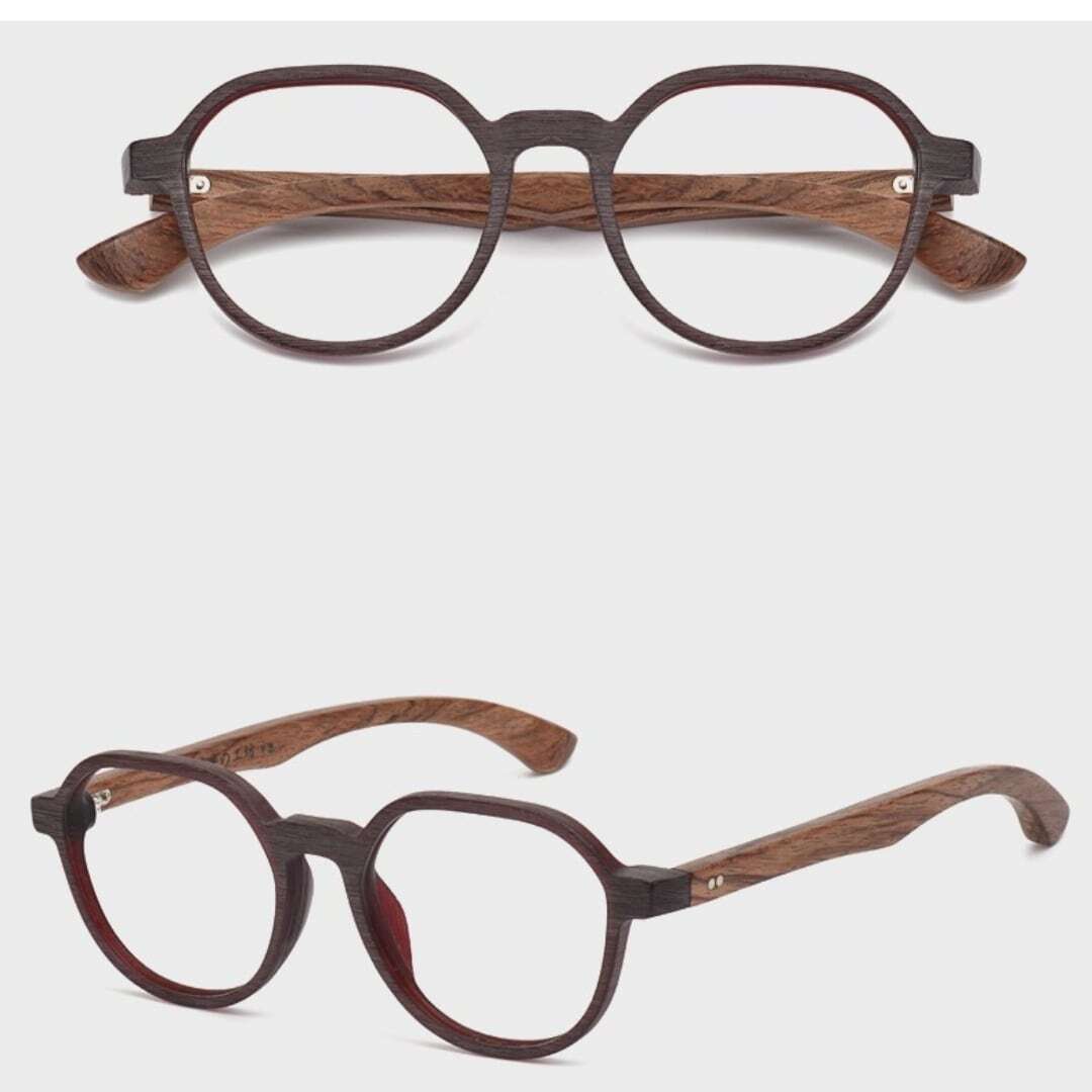 Wooden temple glasses - Wellington【BJ0198】