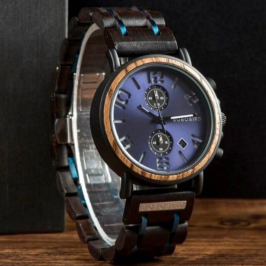 [3atm] Wooden watch - Crescent Diva【BJ2171】