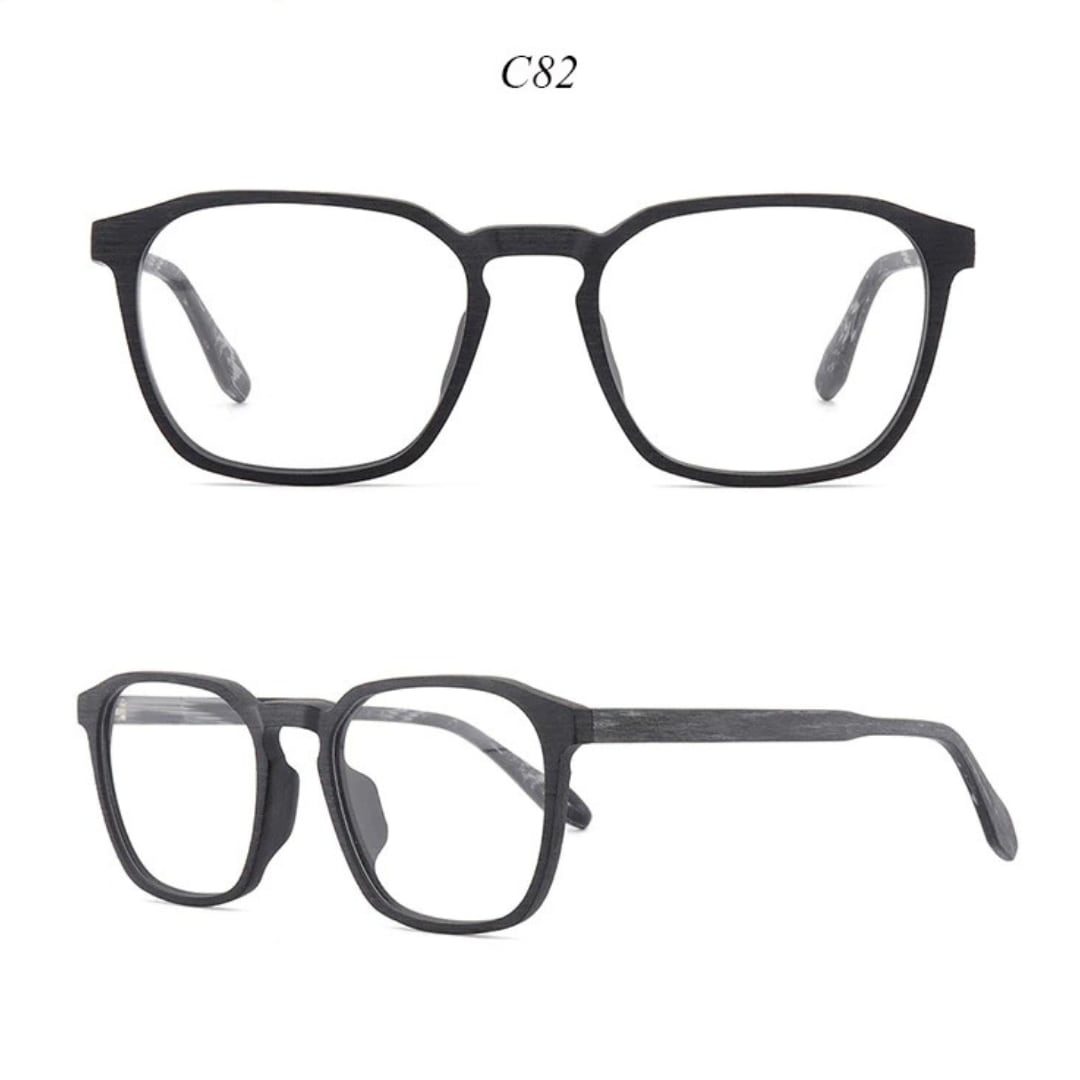 Wood Retro Square Glasses【BJ0509】