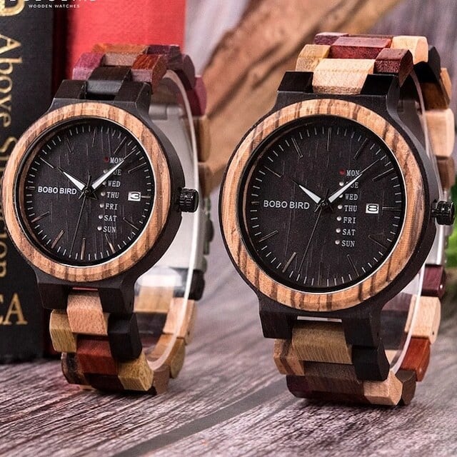 [3atm] Wooden Retro watch - Couple【BJ0019】
