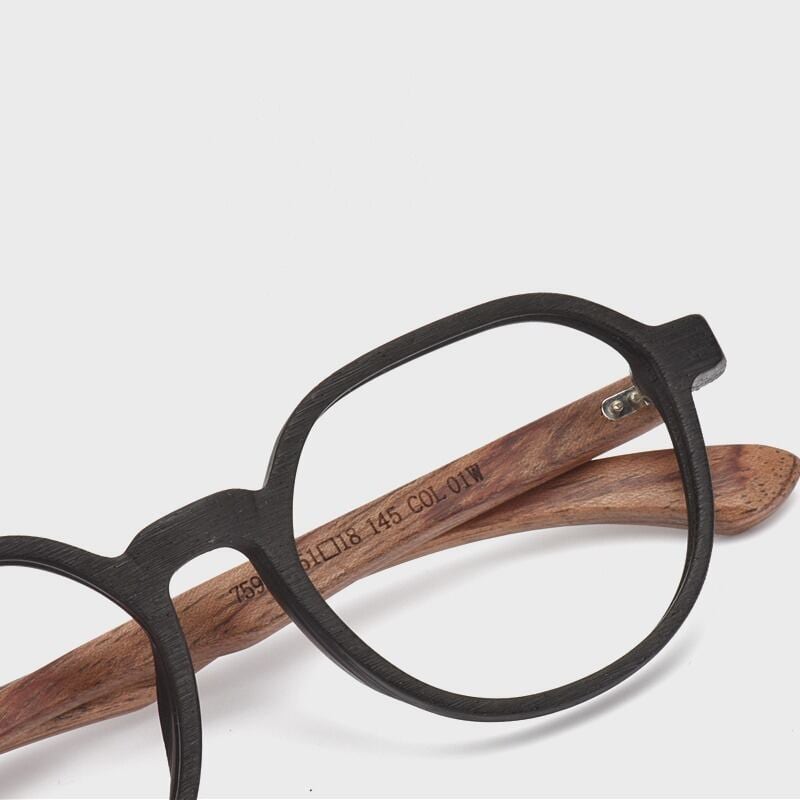 Wooden temple glasses - Wellington【BJ0198】