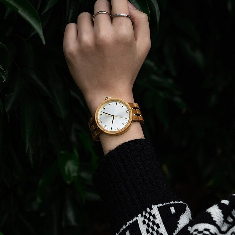 Elegant Wood Quartz Movement Watch【BJ0549】