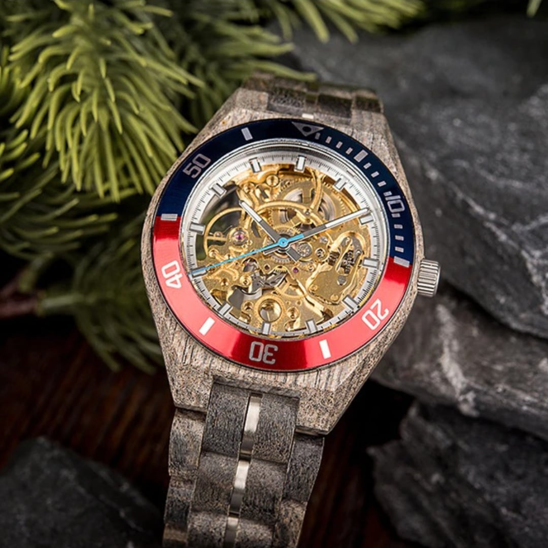 Wood And Steel Automatic Mechanical Watch【BJ0540】