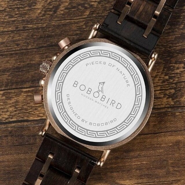 [3atm] Wooden watch - Crescent Diva【BJ2171】