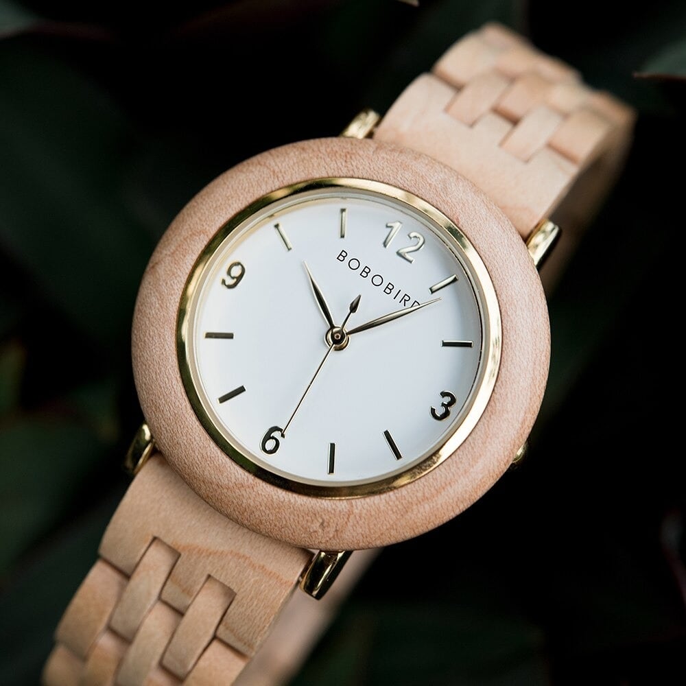 Natural Wood Quartz Watch【BJ0543】