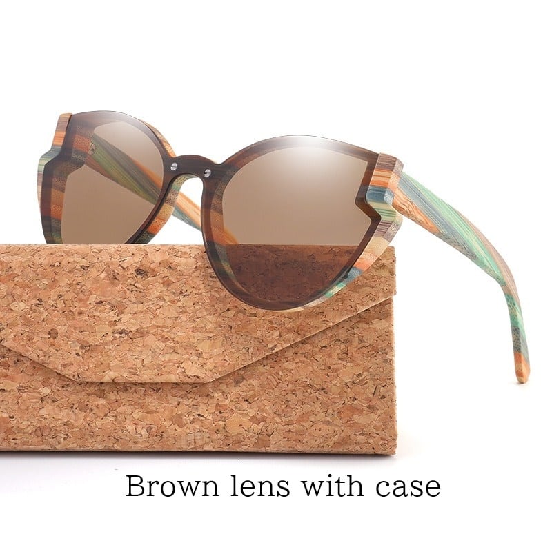Stylish Wood Butterfly Frame Sunglasses【BJ0525】