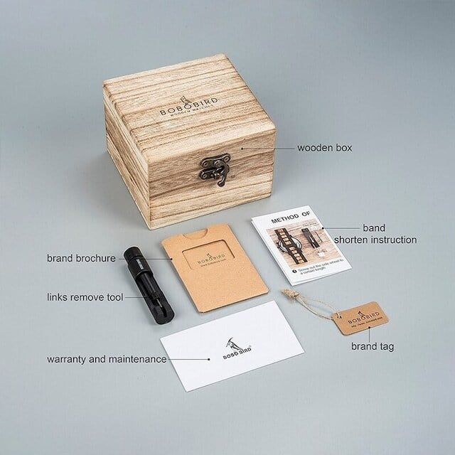 [3atm] Wooden watch - Robusta Straight【BJ2168】