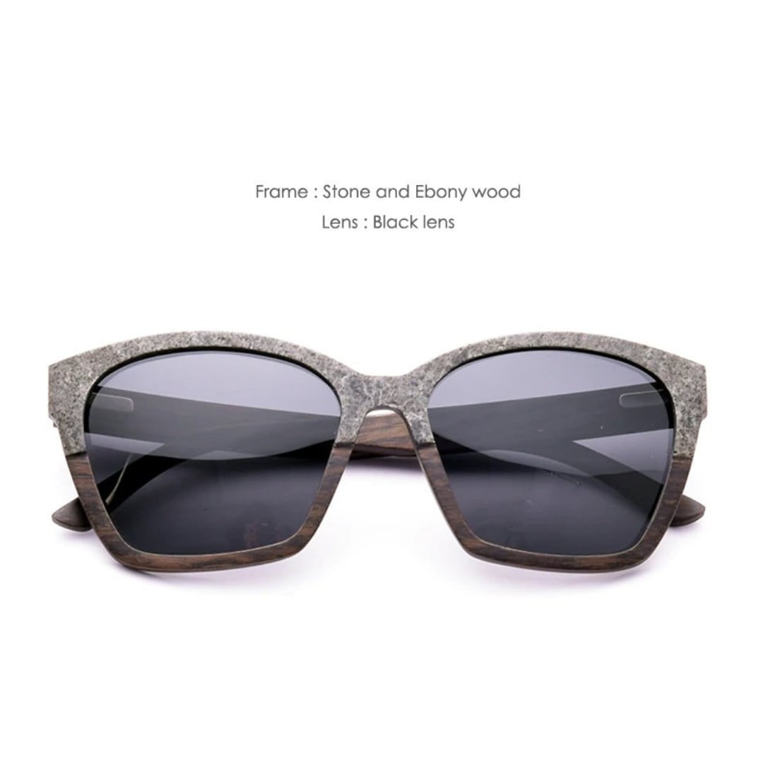 Two Materials Frame Wood Sunglasses【BJ0531】