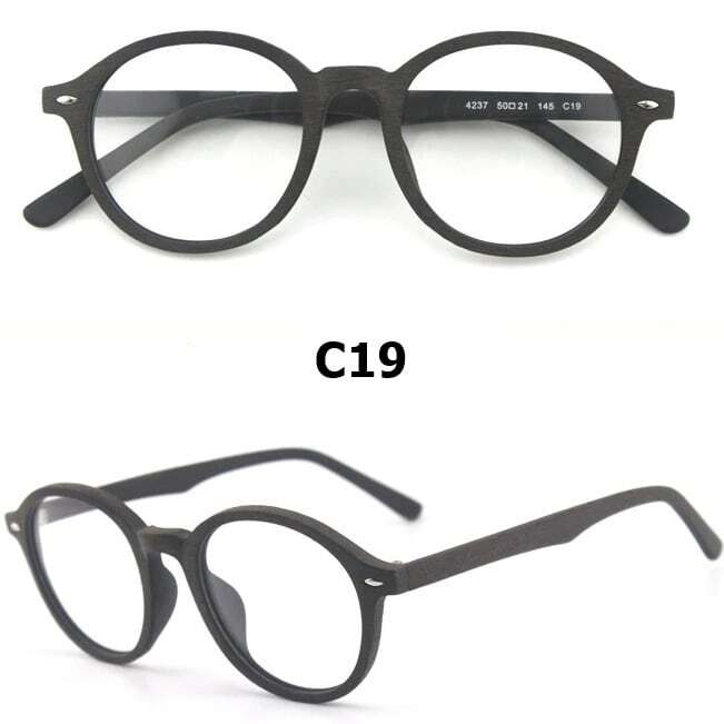 Wood grain glasses - Boston（木目のボストンメガネ）【BJ0129】