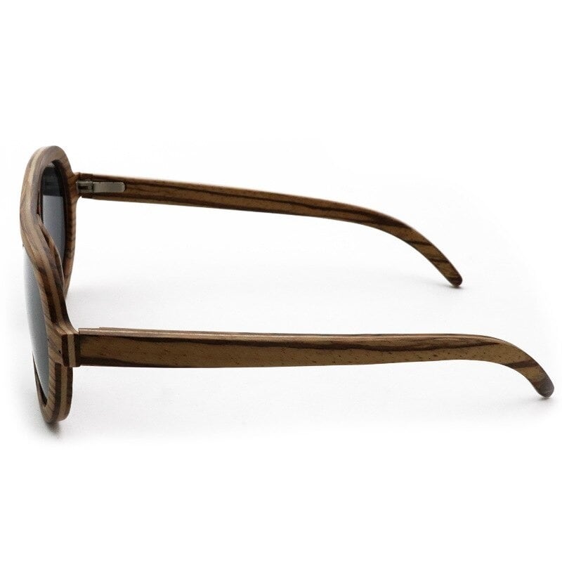 Wooden Oval Round Sunglasses【BJ0517】
