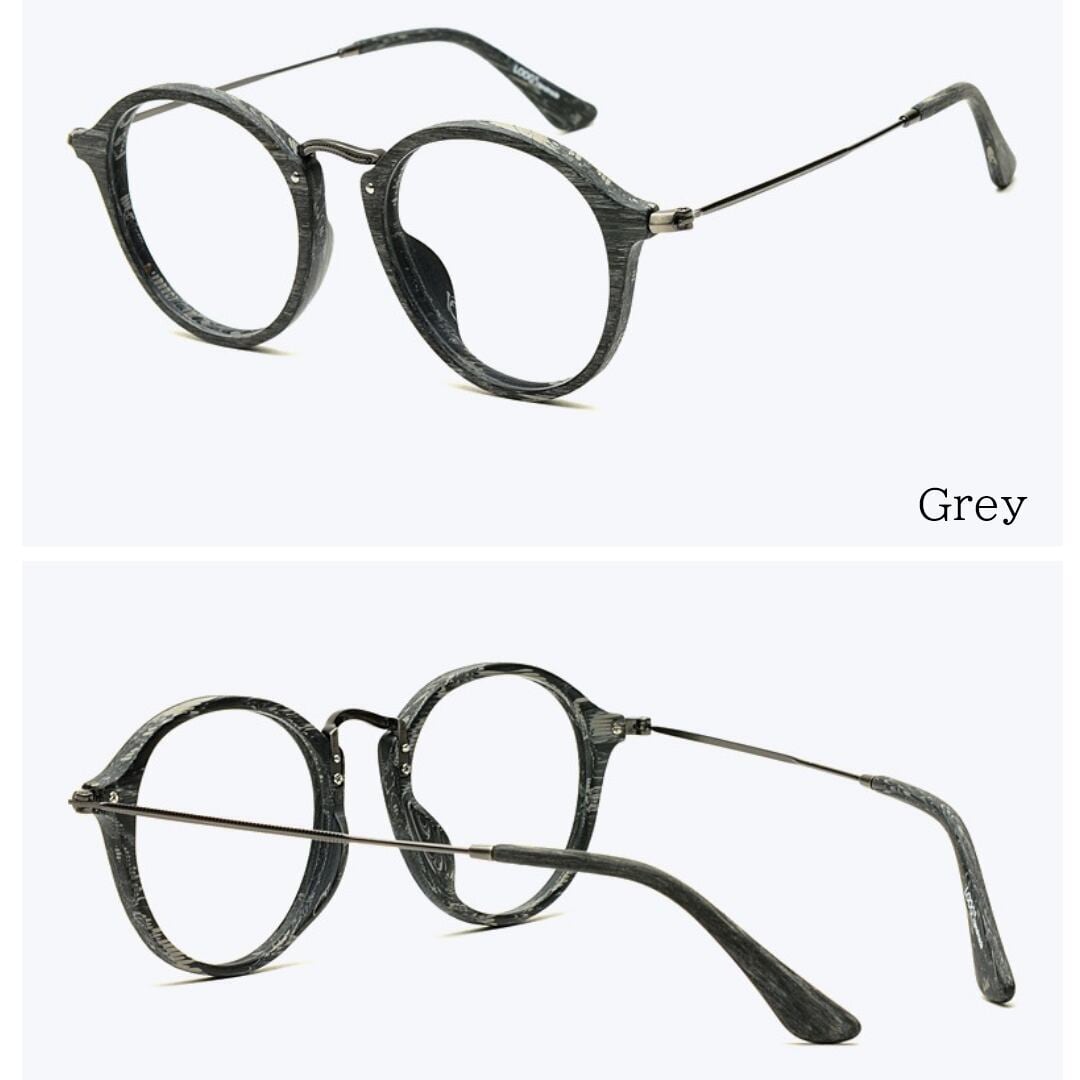 Vintage Wood grain Glasses【BJ2560】