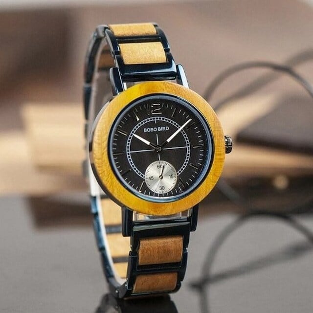 Wooden watch - Mocha Advance【BJ2166】