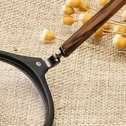 Wood grain glasses - Oval（木目のオーバルメガネ）【BJ0115】