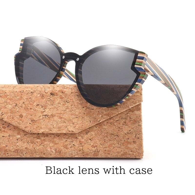 Stylish Wood Butterfly Frame Sunglasses【BJ0525】