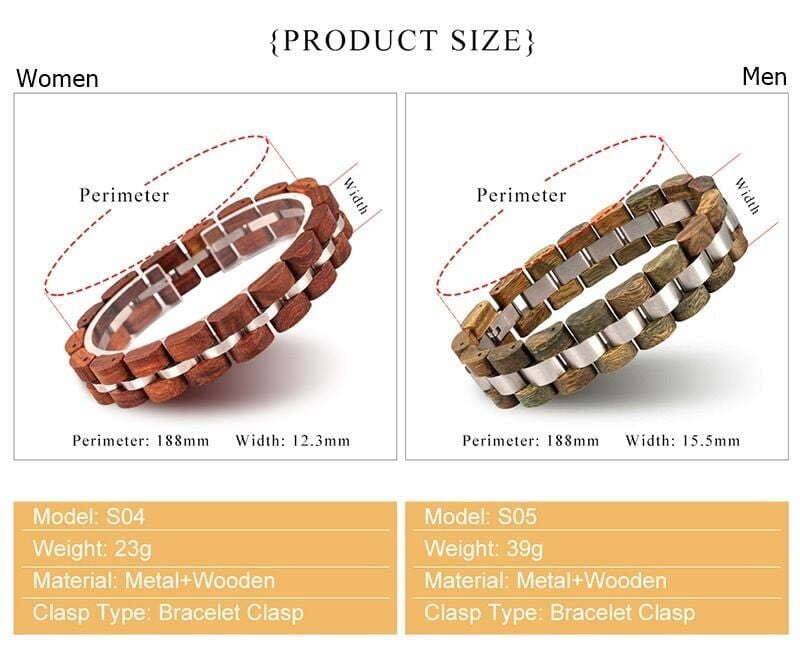 Wooden Vintage Blacelet【BJ0041】