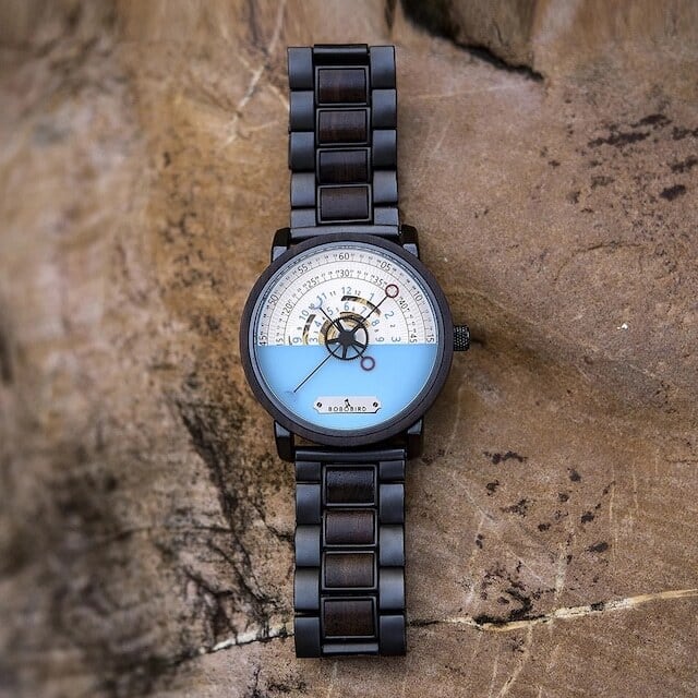 [3atm] Wooden mechanical watch - Sector【BJ2188】