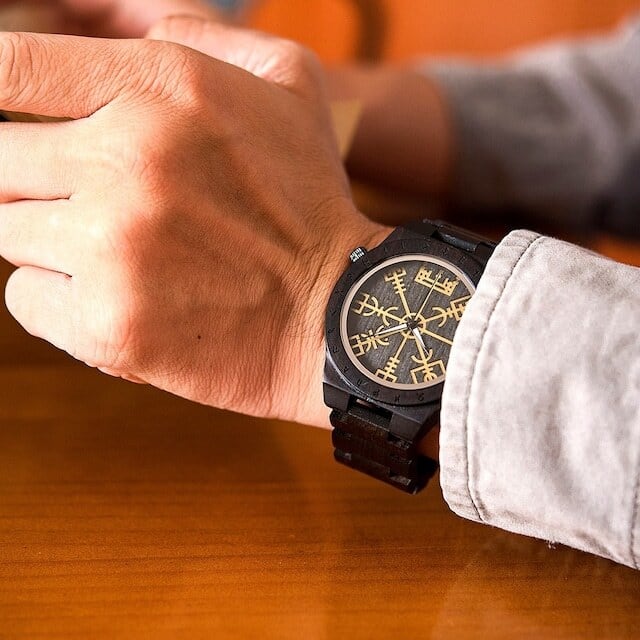 [3atm] Wooden watch - Sorcery Circle【BJ0116】