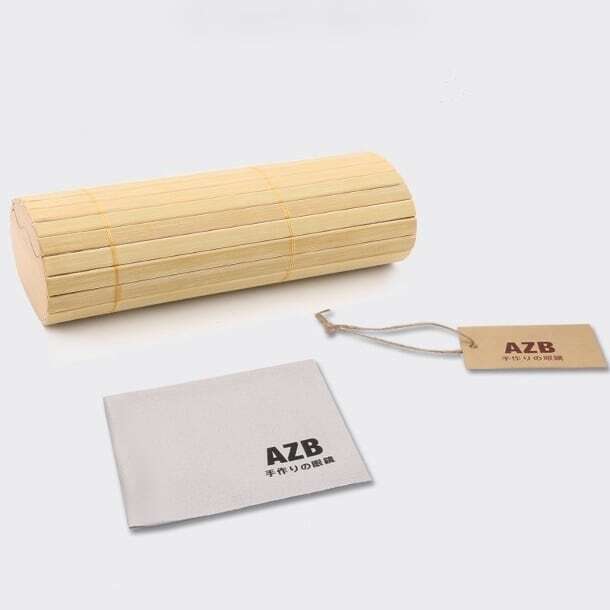 Wood grain glasses - Boston（木目のボストンメガネ）【BJ0130】