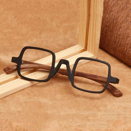 Wooden Square Gothic Glasses【BJ0280】