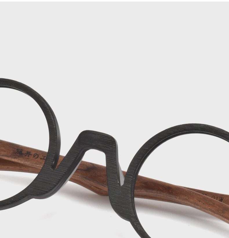 Wooden Round Frame Glasses【BJ0279】