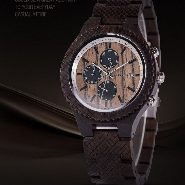 [3atm] Wooden watch - Robusta Straight【BJ2168】