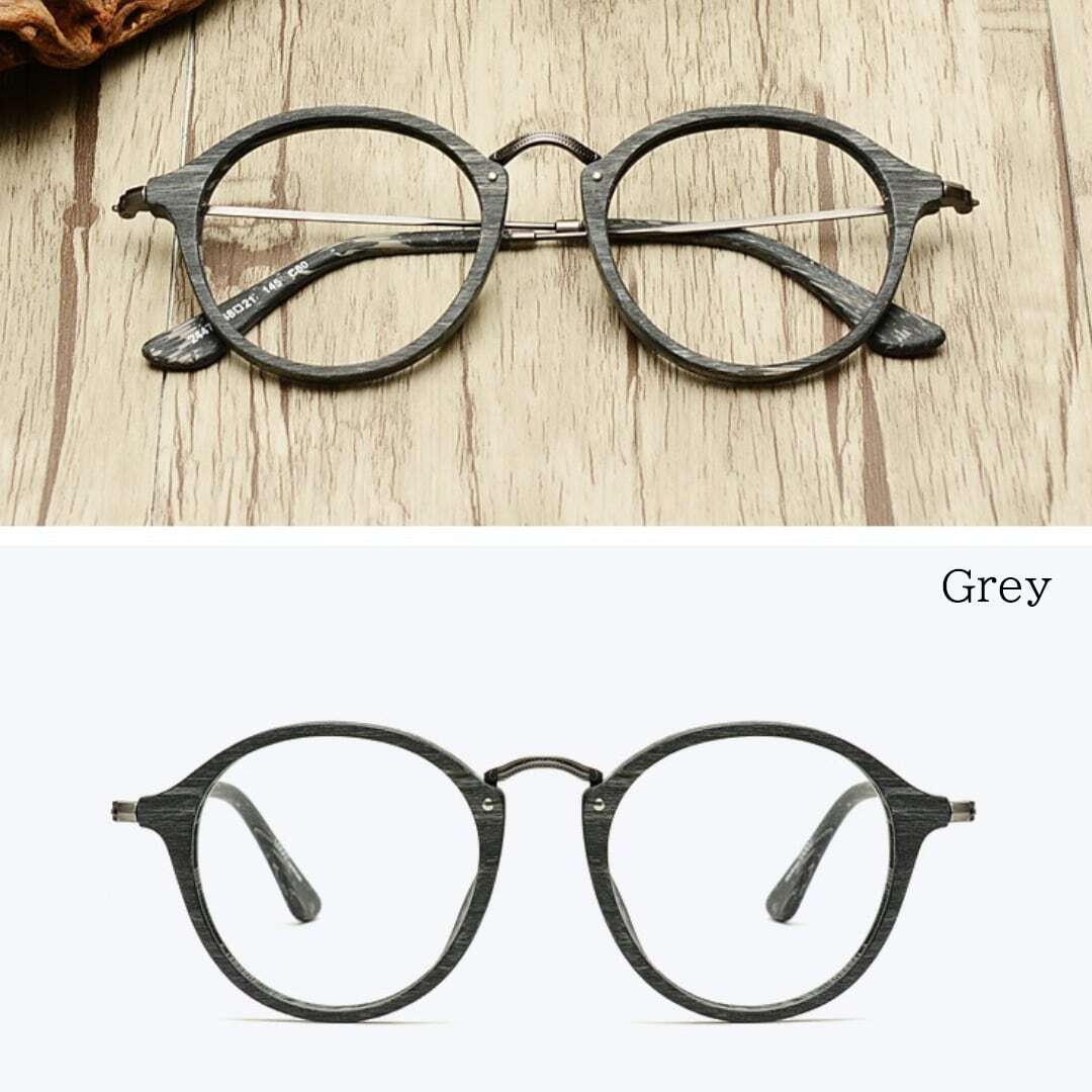 Vintage Wood grain Glasses【BJ2560】
