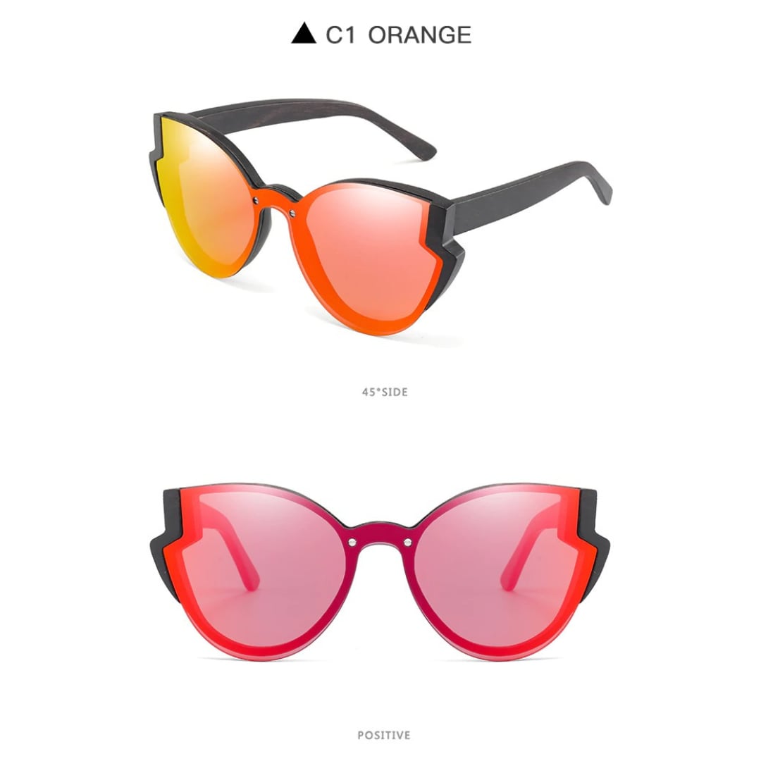 Stylish Wood Butterfly Frame Sunglasses【BJ0525】