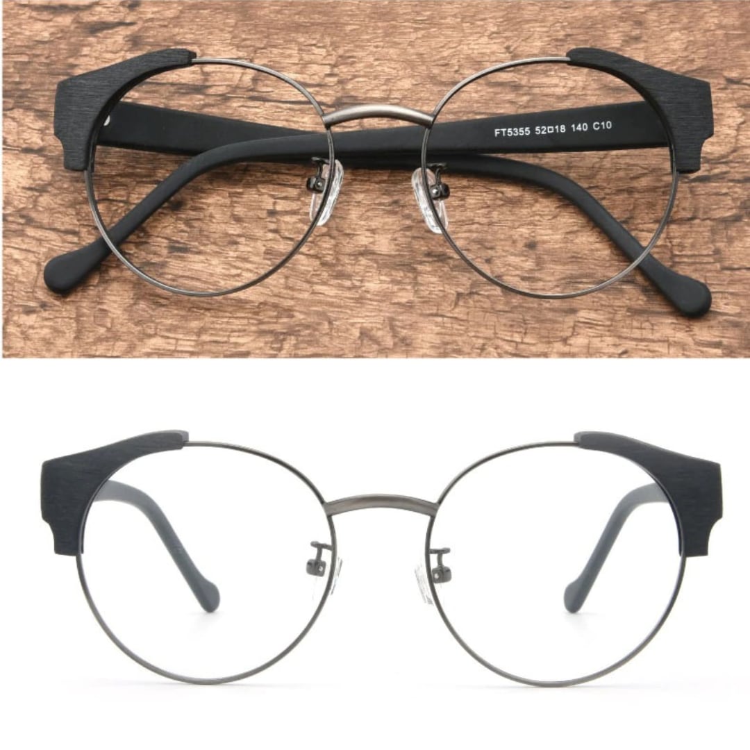 Wood grain Retro Glasses【BJ0508】