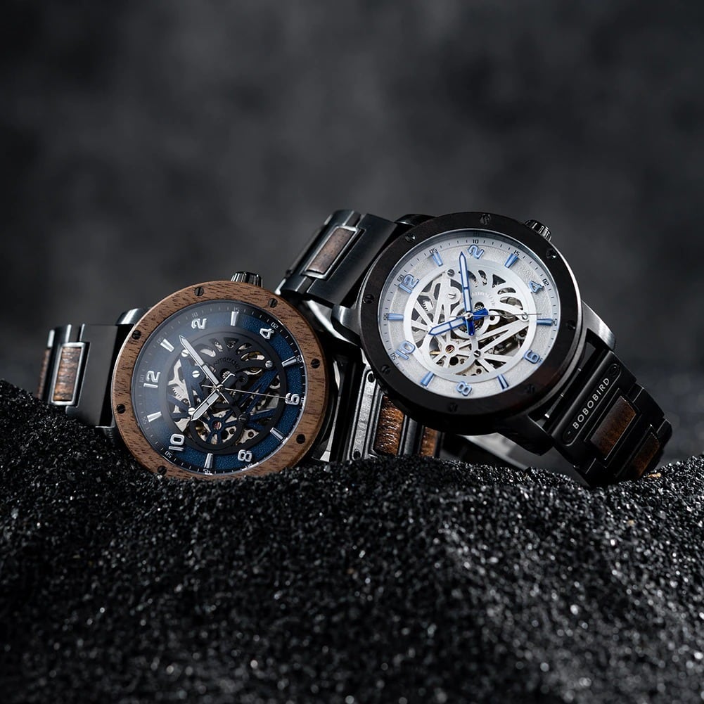 Fashionable Wood Automatic Mechanical Watch【BJ0541】