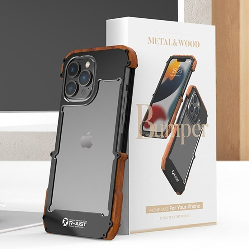 Bumper Cavity Case - Wood × Aluminum【BJ0160】