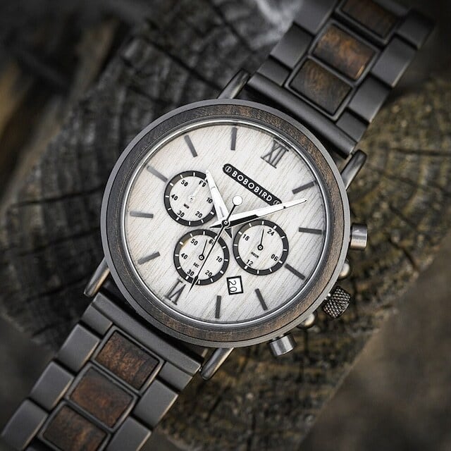 [5atm] Wooden watch - Sacred Snow rage【BJ2207】