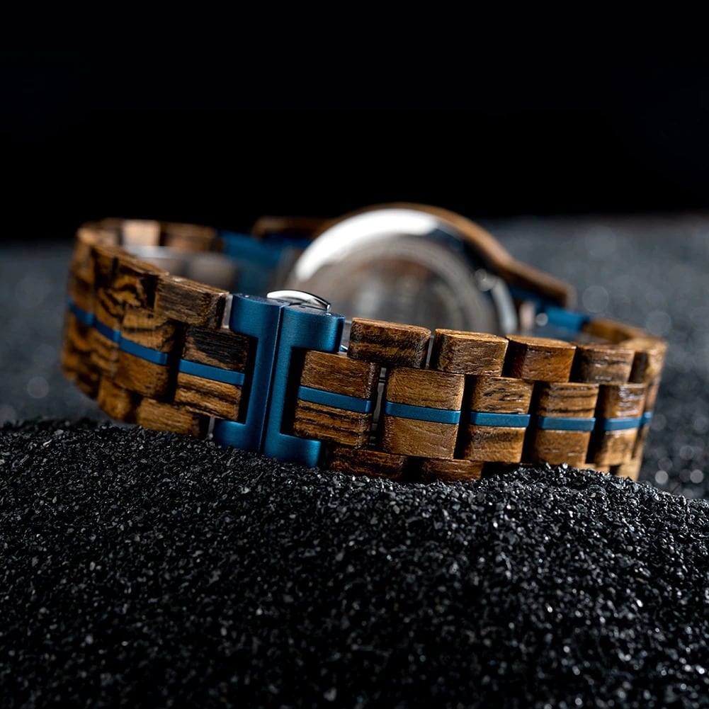 Wood Chronograph Watch With Date Display【BJ0538】