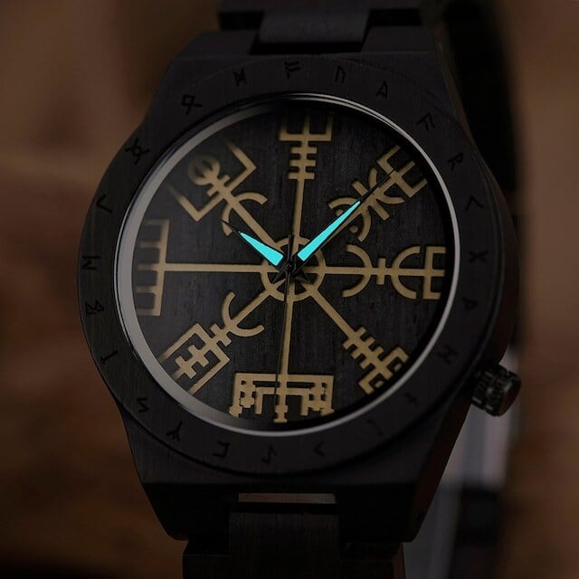 [3atm] Wooden watch - Sorcery Circle【BJ0116】