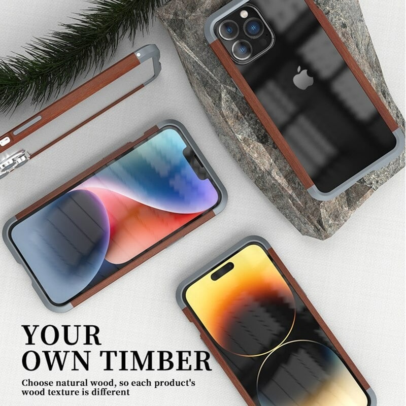 Bumper Even Case - Wood × Aluminum【BJ0002】
