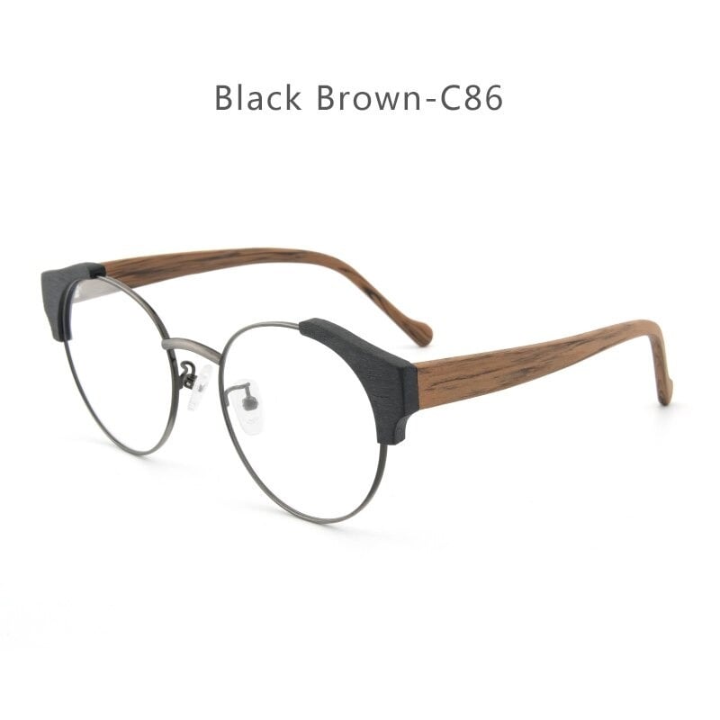 Wood grain Retro Glasses【BJ0508】
