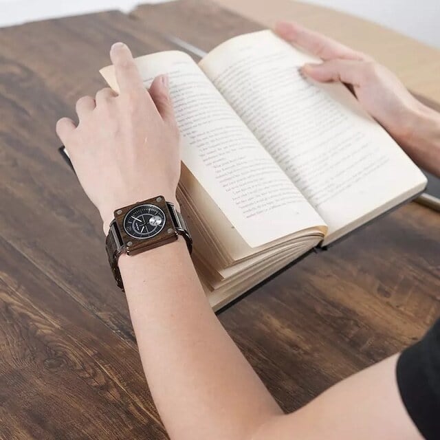 Wooden watch - Square Bread【BJ0106】