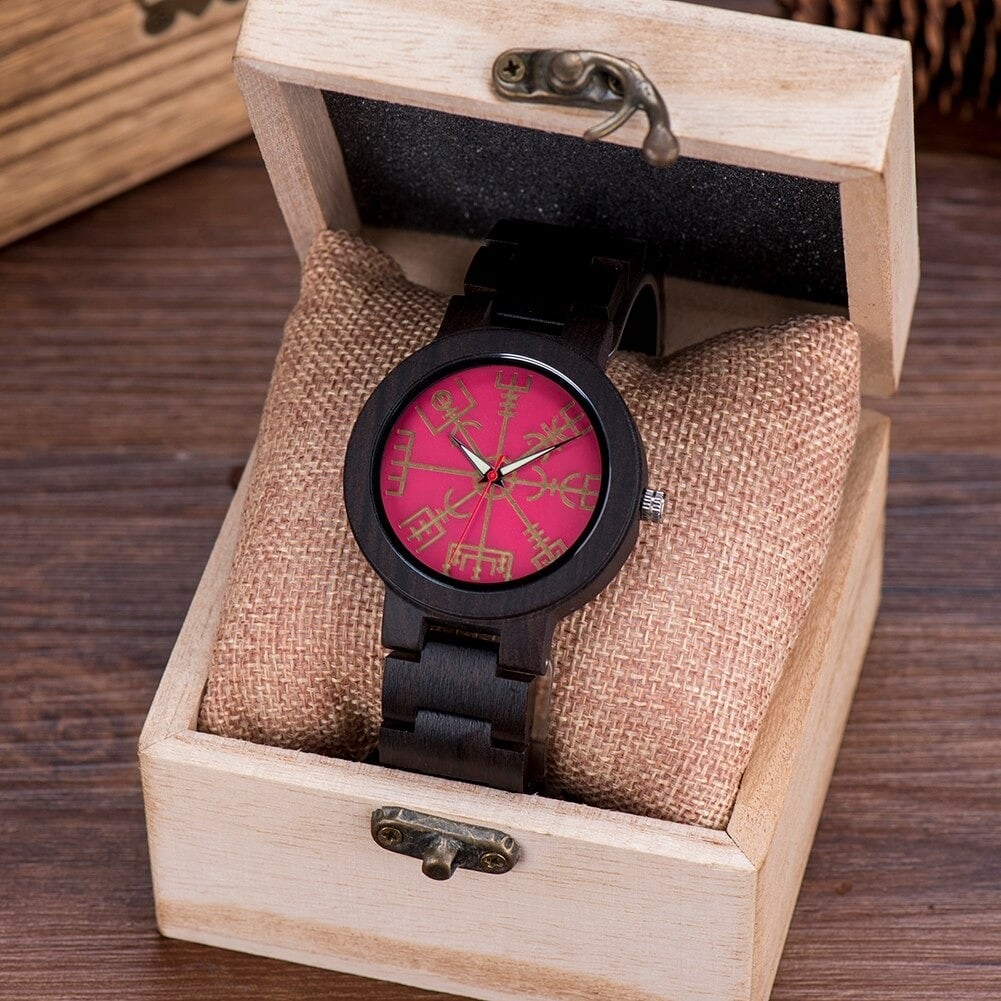 Vivid Color Wood Quartz Movement Watch【BJ0548】