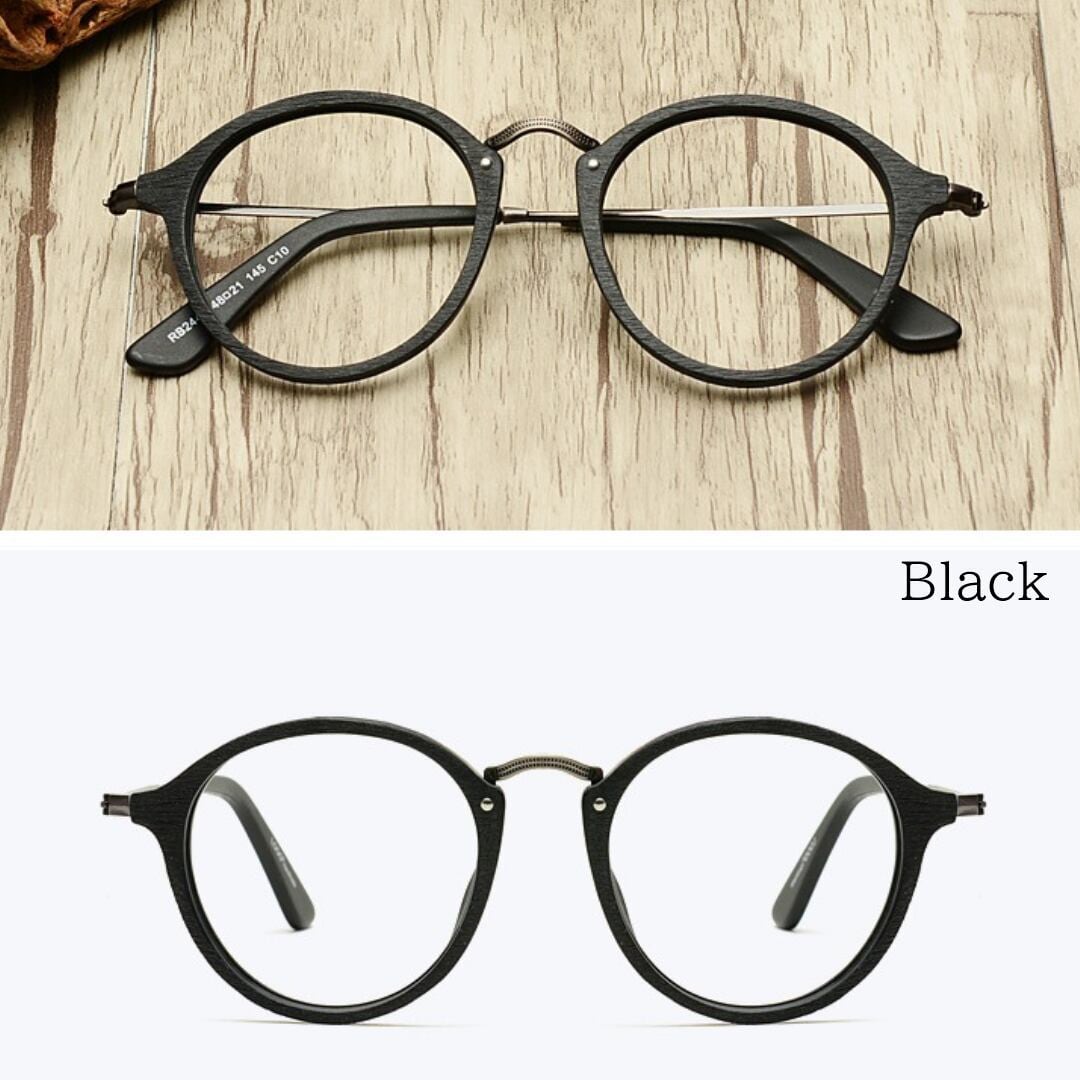 Vintage Wood grain Glasses【BJ2560】