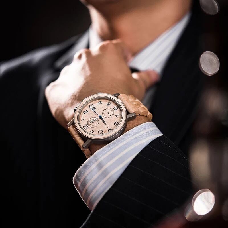 [3atm] Wooden classical watch - Retro Sweet【BJ2144】