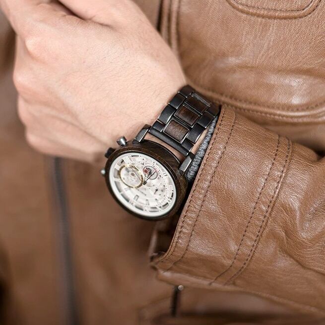 [5atm] Wooden watch - Sophisticated Space【BJ2208】