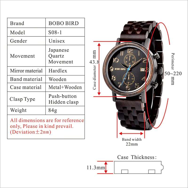 [3atm] Wooden classical watch - Retro Sweet【BJ2144】