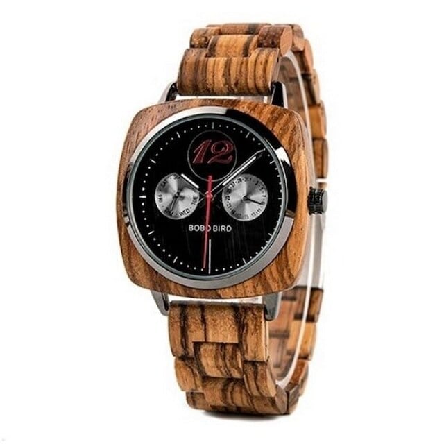 Wooden watch - Twin Silvers【BJ2174】