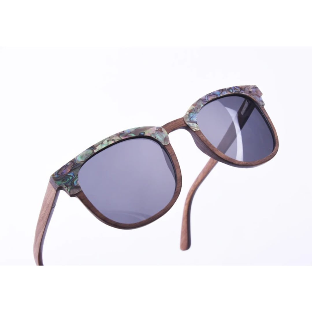 Seashell And Wood Frame Sunglasses【BJ0533】