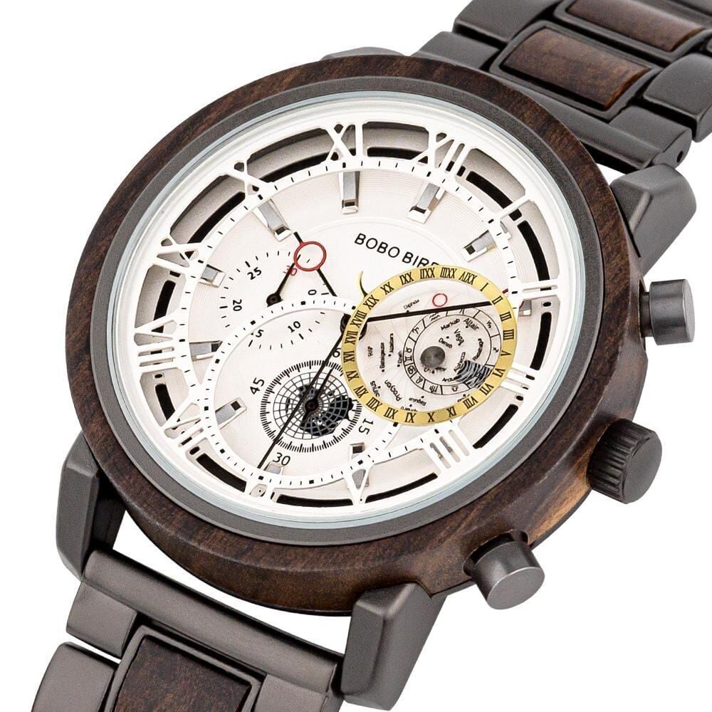 [5atm] Wooden watch - Sophisticated Space【BJ2208】