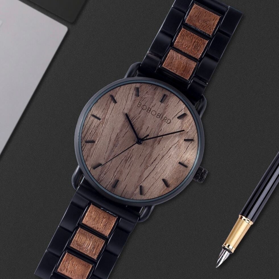 [3atm] Wooden watch - Espresso Coffee【BJ0022】