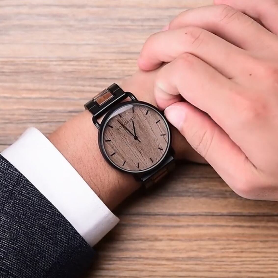 [3atm] Wooden watch - Espresso Coffee【BJ0022】
