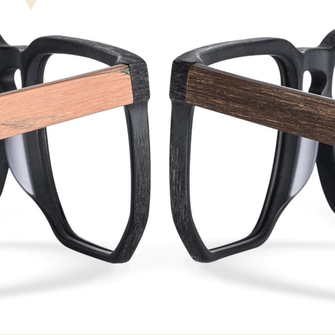 Wood grain Oversized Glasses【BJ0507】