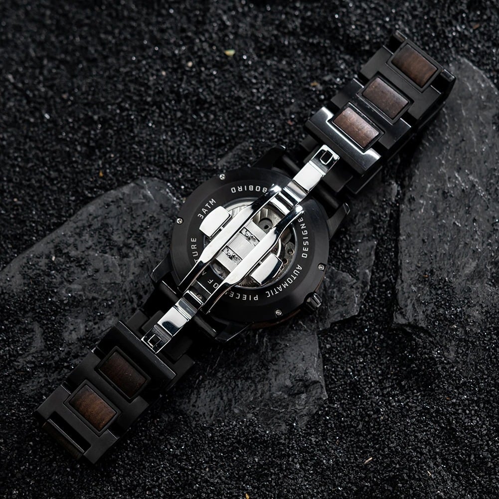 Fashionable Wood Automatic Mechanical Watch【BJ0541】