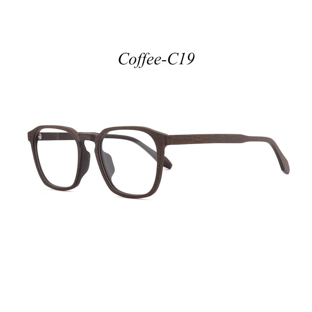 Wood Retro Square Glasses【BJ0509】