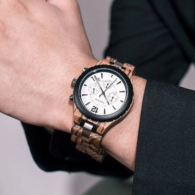 Wooden watch - Cryptograph Disk【BJ2147】